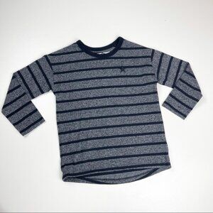 Next Direct Boys Gray and Black Striped Long Sleeve T-shirt 5/6
